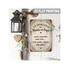 Vintage French Style Metal Wall Art Bedroom Decor Tin Sign Poster