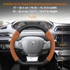 Housse de volant texturée fibre de carbone mate suédée adaptée pour Peugeot 206 208 3008 308 207 307 2008 508 5008 407 107 Partner Rifter