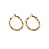Exaggerated Broken Silver Metal Gold Color Hoop Earrings for Women Simple Hyperbole Geometric Circle Jewelry
