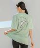 Tyubeuteuli Women'S Dolphin Short Sleeve Loose Fit Rash Guard B706 Glory Green