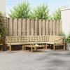 Outdoor Sofa Set 6 pcs White and Beige 79 x 79 x 37 cm
