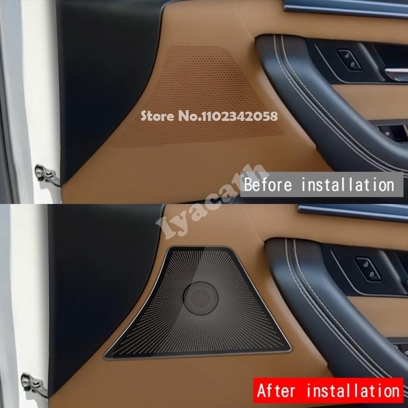 For Mazda CX-80 CX80 CX90 CX-90 2024 2025 Steel Car Audio Speaker Cover Sticker Door Loudspeaker Cover Interior horn Accessories