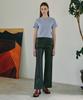 38COMEONCOMMON Vegan Leather Straight Pants (Khaki)