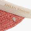 Helen Kaminski Bianco Pomelo Natural Logo Visor Sun Cap Hat50265