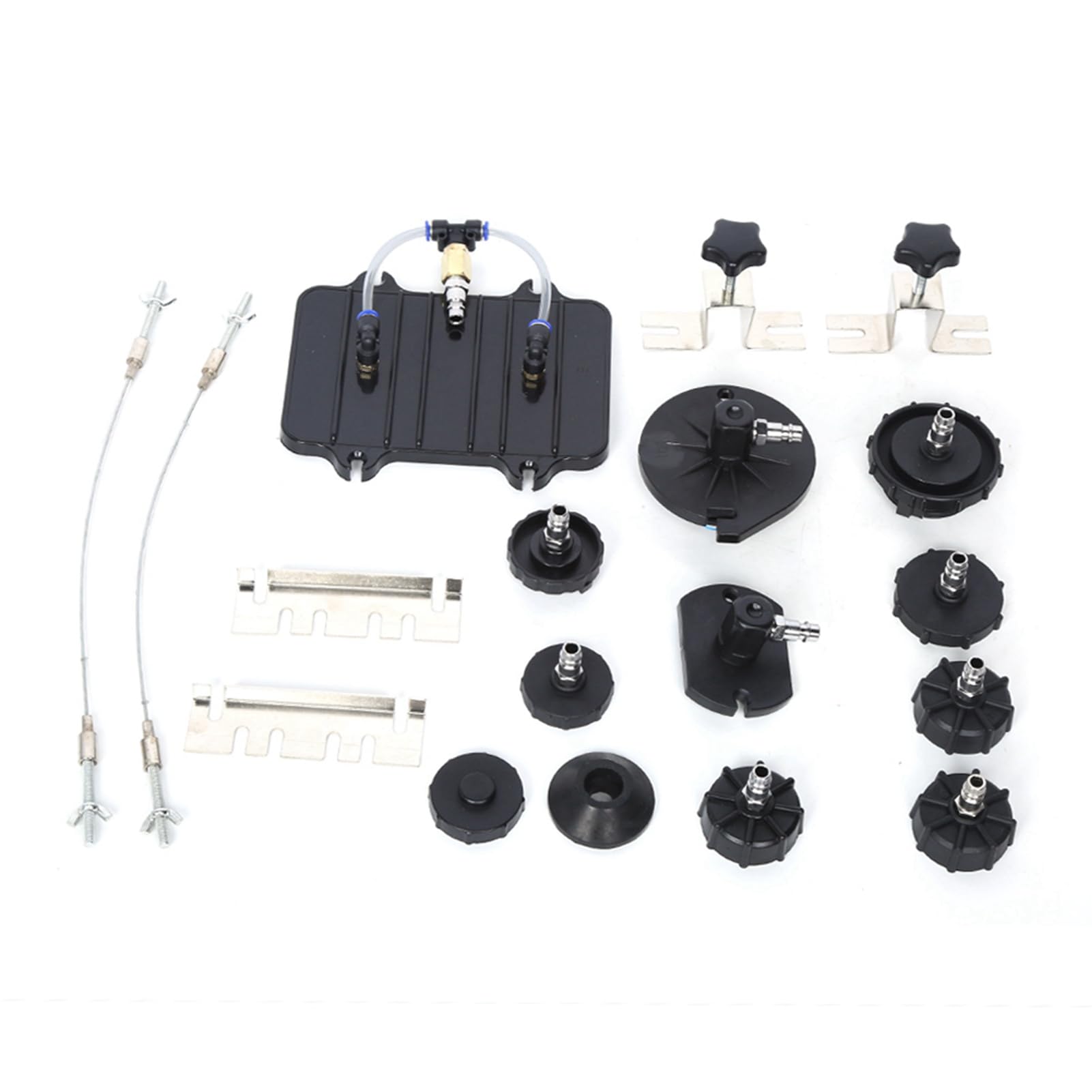 

Air Brake Bleeder Connection Adapter, 13-Piece Set, Compressed Air Brake Bleeder Adapter, Steel Quick Connect, Compatible with Most Vehicles