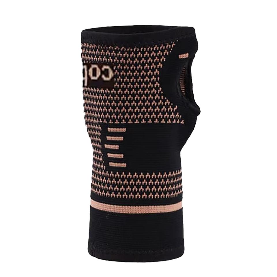 Getinfit 1Pcs Breathable Wrist Support Features Copper Contained Nylon Knit Wrist Ergonomic Support Elastic Compression Sports Palm Support M