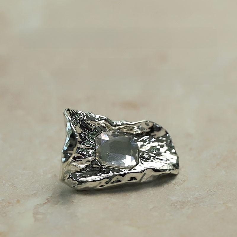 Yi Sen Gemstone Diamond Gold/Silver Metal Buttons for European & American Style Coats/Jackets