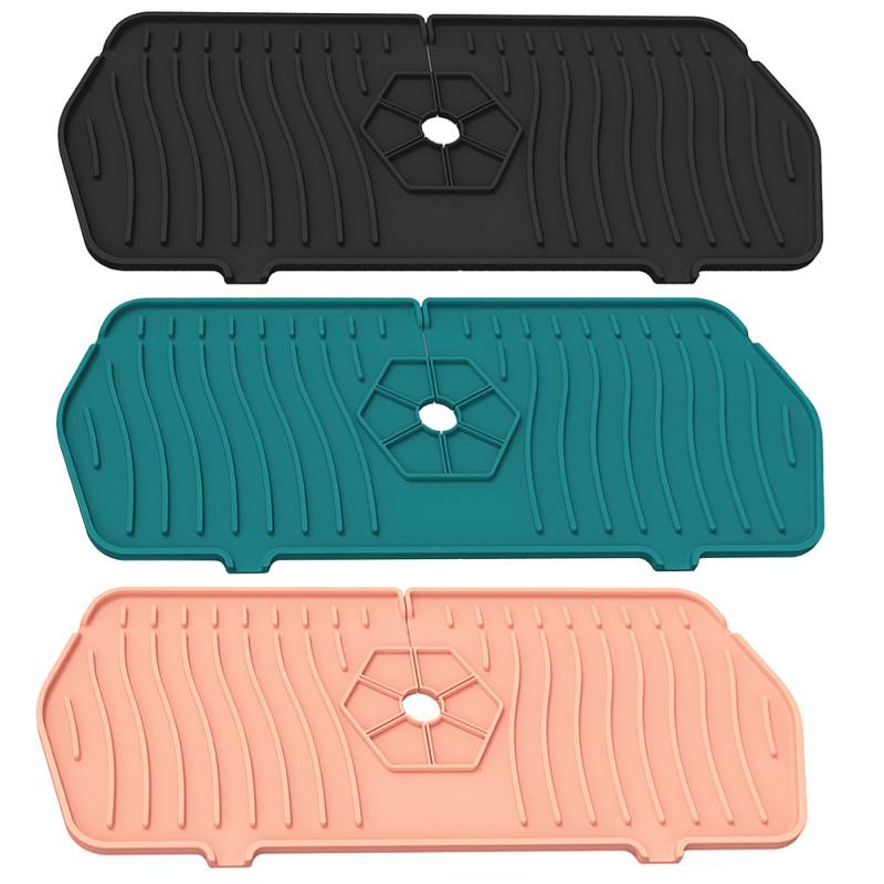 Küchenarmatur Spritzschutz Silikon Armatur Ablaufloch Matte Geschirrtrockenmatten Für Küchenarbeitsplatte