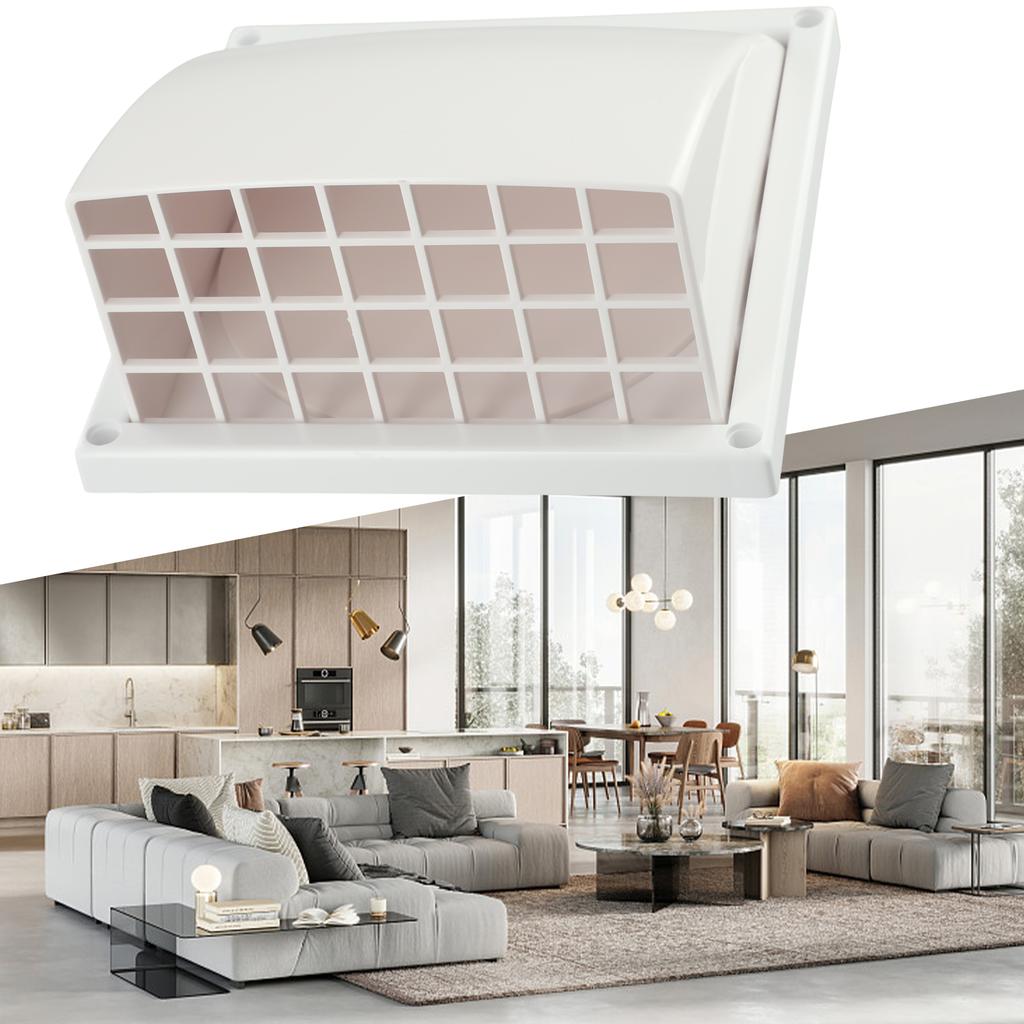 Duct Air Outlet Air Outlet Reliable Spring-less White Exterior Wall Exhaust Outlet Multifunction Rainproof New
