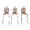 In-Stock Halloween Resin Skeleton Ornaments: Hear No Evil, See No Evil, Speak No Evil Decorations for Ghost Festival Atmosphere