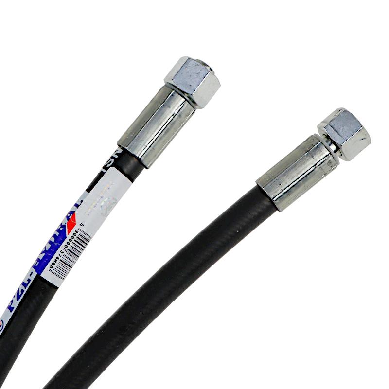 Hydraulic Hose Thread M18x1.5 Straight -740mm DN10-1SN (AA-740/M18X1.5/18MPA, P11P11) 18MPa PZL HYDRAL