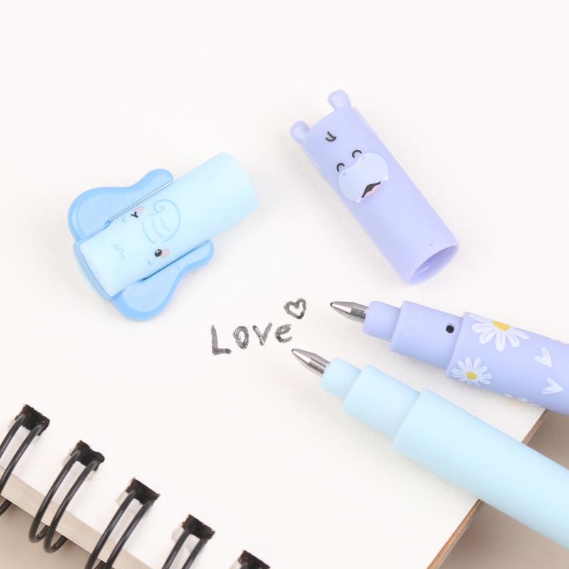 1/8Pcs Office Stationery Animal-Shaped Erasable Pens For Journaling And Writing Office Supplies Gift Cute Writing Tools