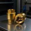 Brass Spring Loaded Check Valves Heavy Duty Internal Thread Design Vertical Mounting Suitable For Industrial Pipe System