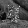 Dropshipping Men's Calvarium Skull Ring Gothic 316L Stainless Steel Biker Ring Motorcycle Band Jewellery Party Gift OSR734