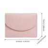 Korean Ins Style Short Small Card Holder  Portable  Compact  Solid Color  Simple Girl  New Pu Leather Id Coin Purse
