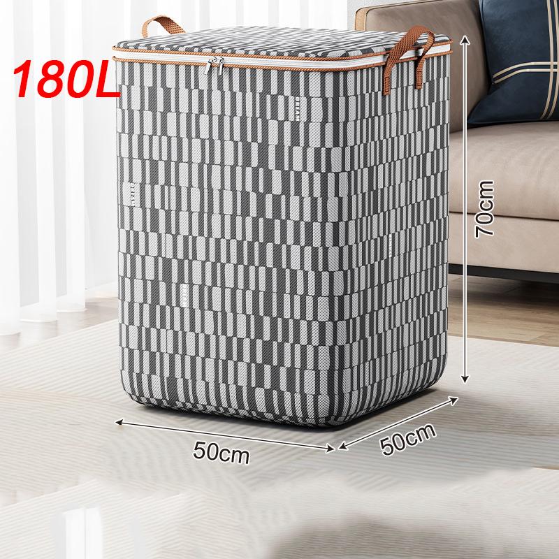 

1 шт., сумка для хранения одеяла, большая вместительная органайзер для гардероба, водонепроницаемая пылезащитная сумка для хранения постельных принадлежностей, одежды 180L