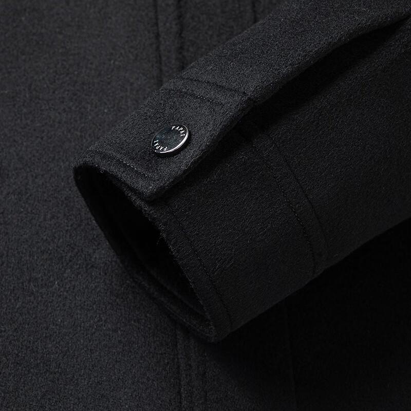 FAPAI Men's Merino Wool Blend Detachable Down Liner Wool Jacket