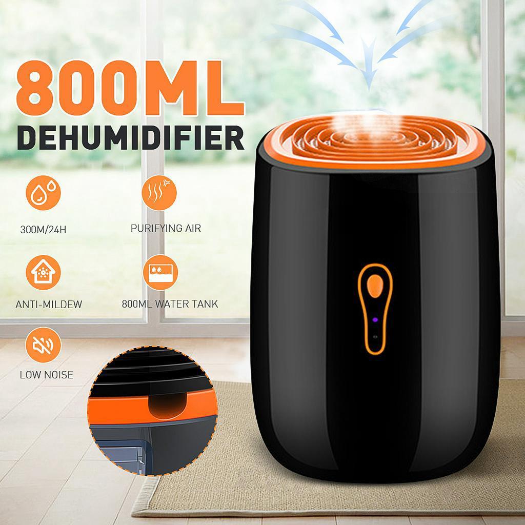 800ML Low Noise Dehumidifier Mini Portable Dryer Anti-Mildew Purification 25W Portable Cleaning Device Air Dryer Moisture