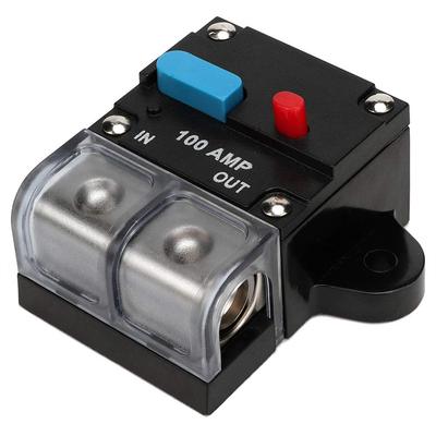 Gorgeri Car Circuit Breaker, 80A-300A Universal Automatic Return Circuit Breaker Self-Healing Fuse Manual Reset Button (100A)