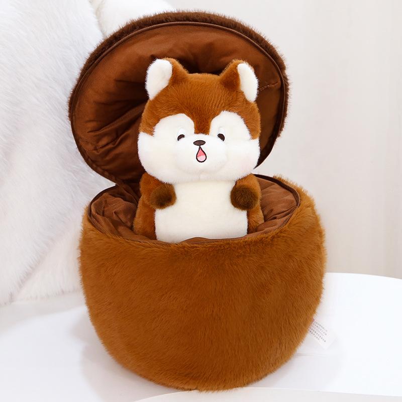 

Plush Toy Fashion Casual Cute Turn Pine Cone Squirrel Delicate Doll Girl Gfit