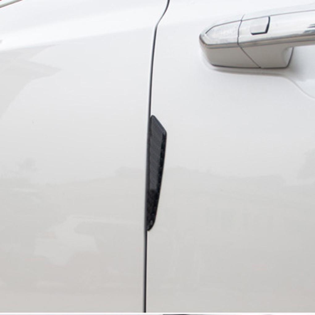 4pcs Universal Auto Door Side Edge Protection Guard Fiber Anti-Scratch Trim Sticker