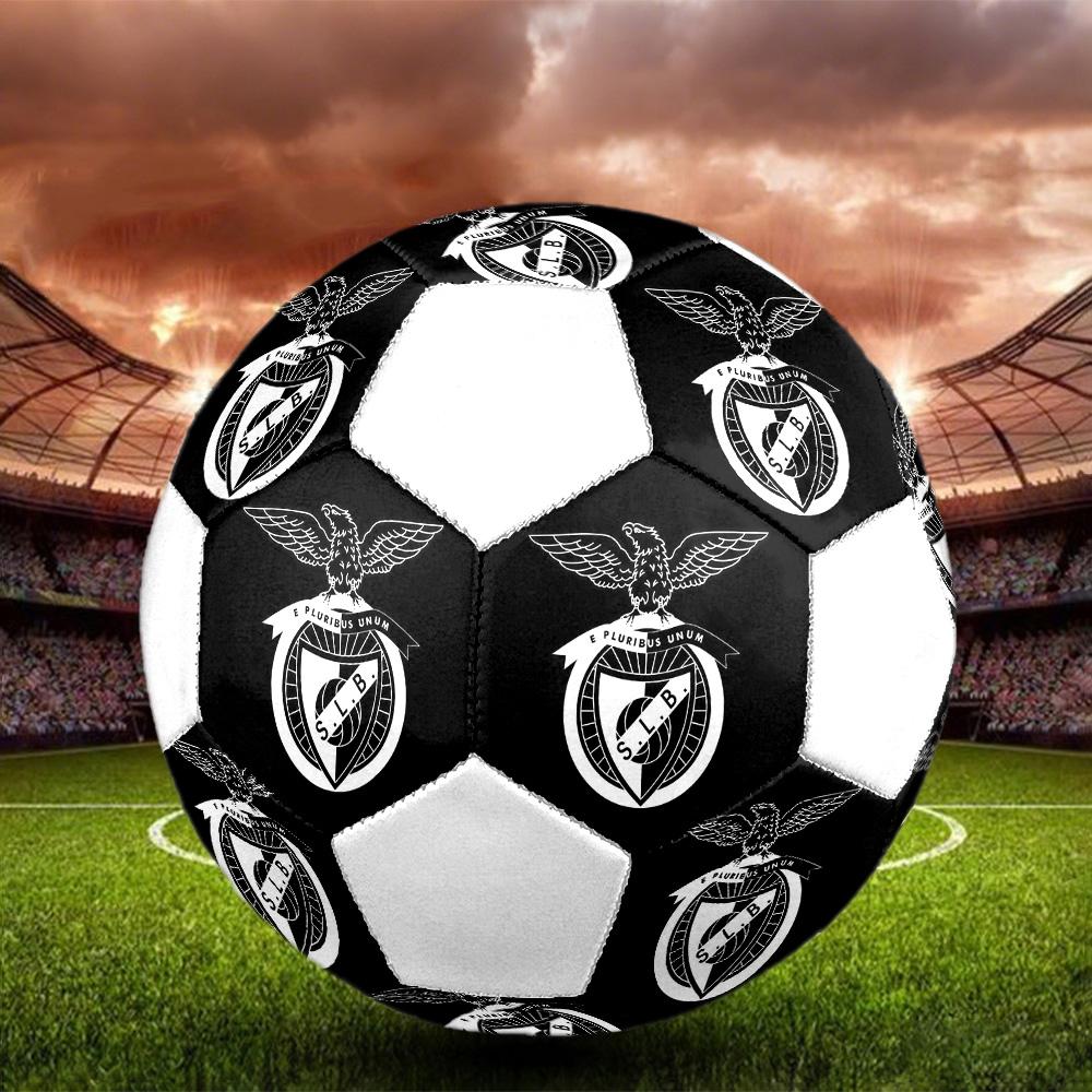 1PC S.L.Benfica size 5 soccer ball PrahaIndoor Soccer Ball Colorful All Ages Machine Stitched PVC Competition Ready Durable High-Bounce