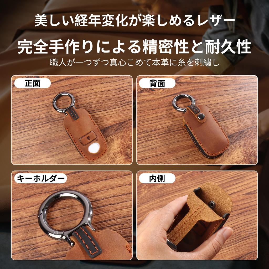 [PIMOHI] Étui à clés Cuir Véritable Rocky Nouveau Taft Mart Clé