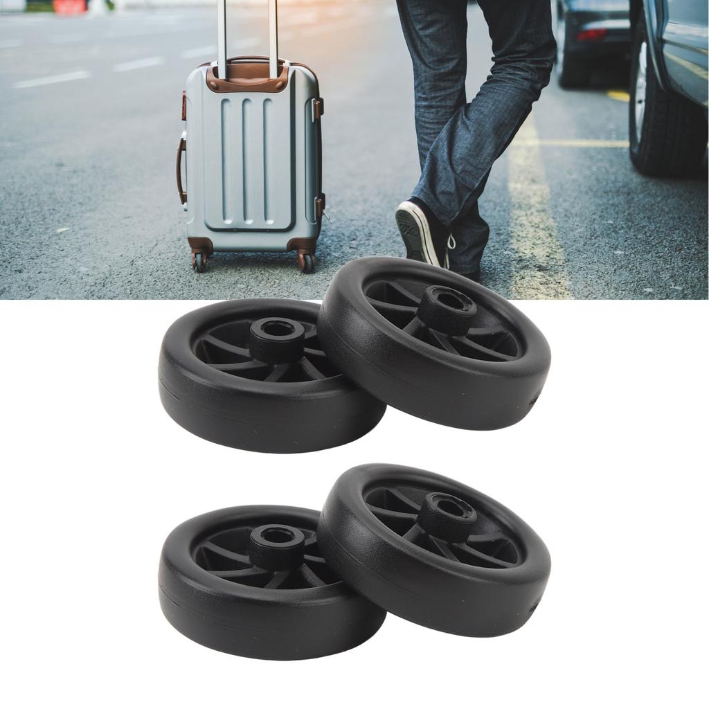 4Pcs Luggage Wheel Suitcase Wheels Universal Wheel Caster Wheel PVC Accessory for Replacement