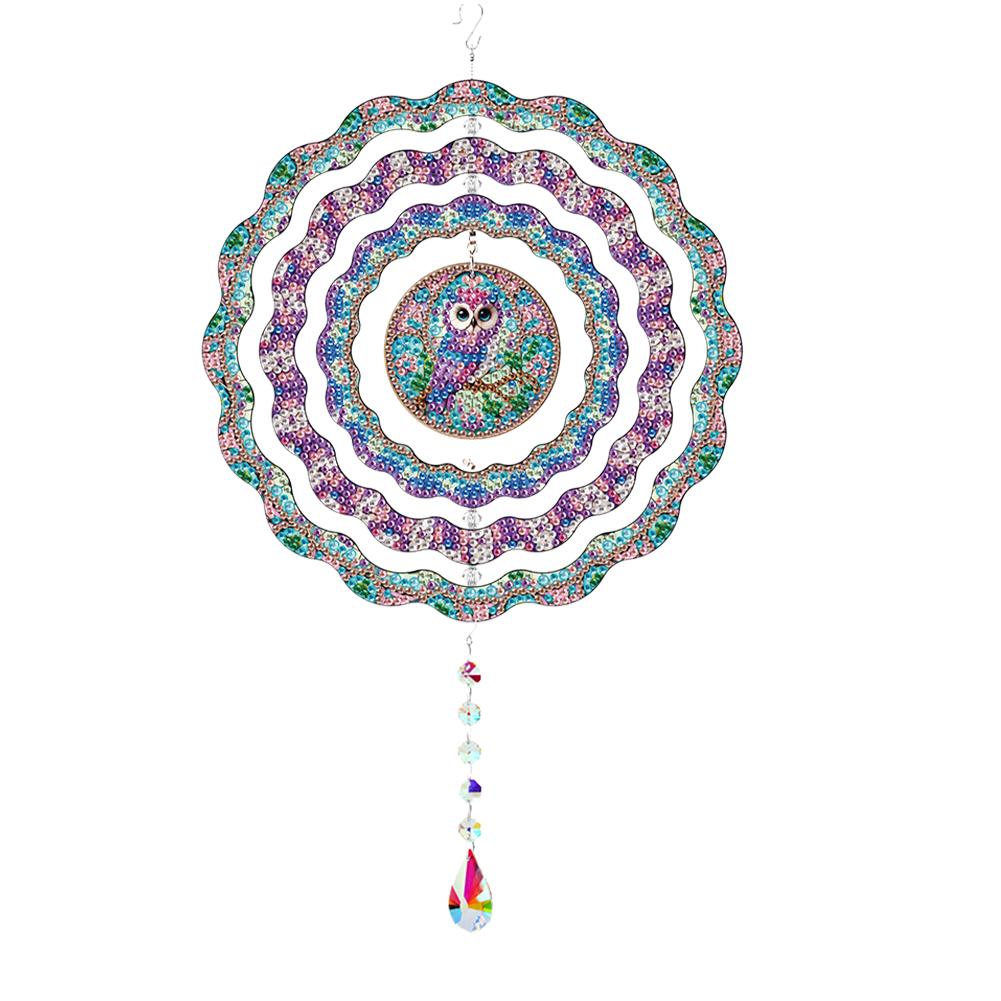 

DIY Diamond Painting Art Rotatable Wind Chime Double-Sided Diamond Painting Kits for Home Porch Garden Patio and Bedroom Decor