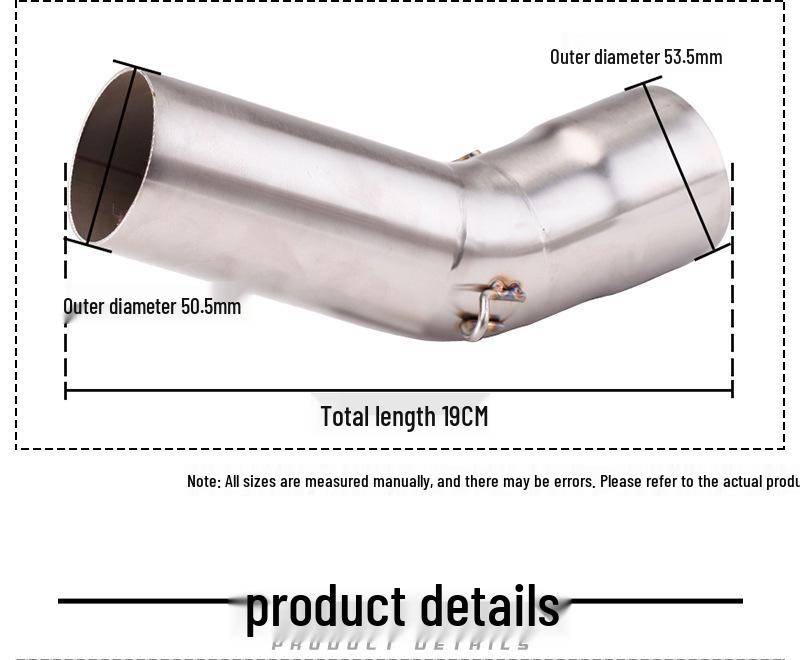 ZX6R 636 Motorcycle Titanium Exhaust Front Section (09-21 Models)