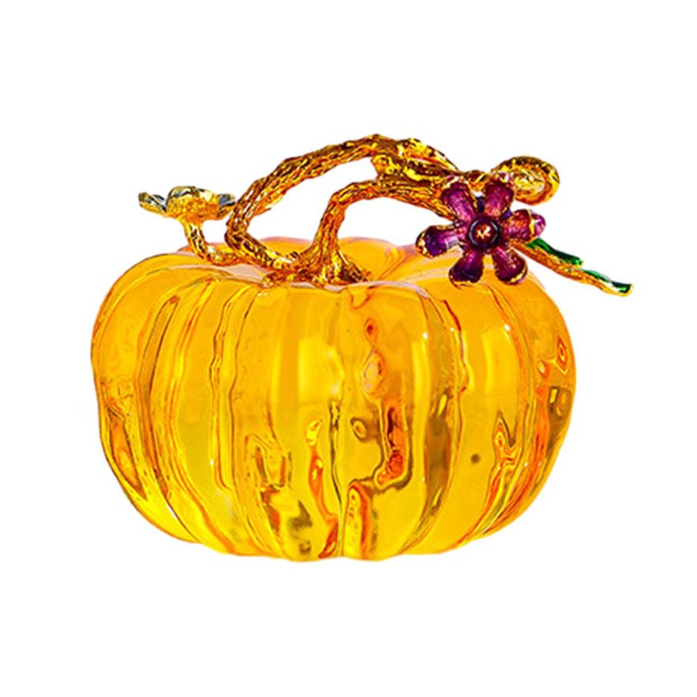 Charming For Crystal Pumpkin for Home Decoration 65mm Exquisite Figurine Perfect for Celebrations and Festivals