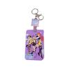 Push-pull Sliding Card Holder Acrylic Decorative Keychain Automatic Retractable Rope