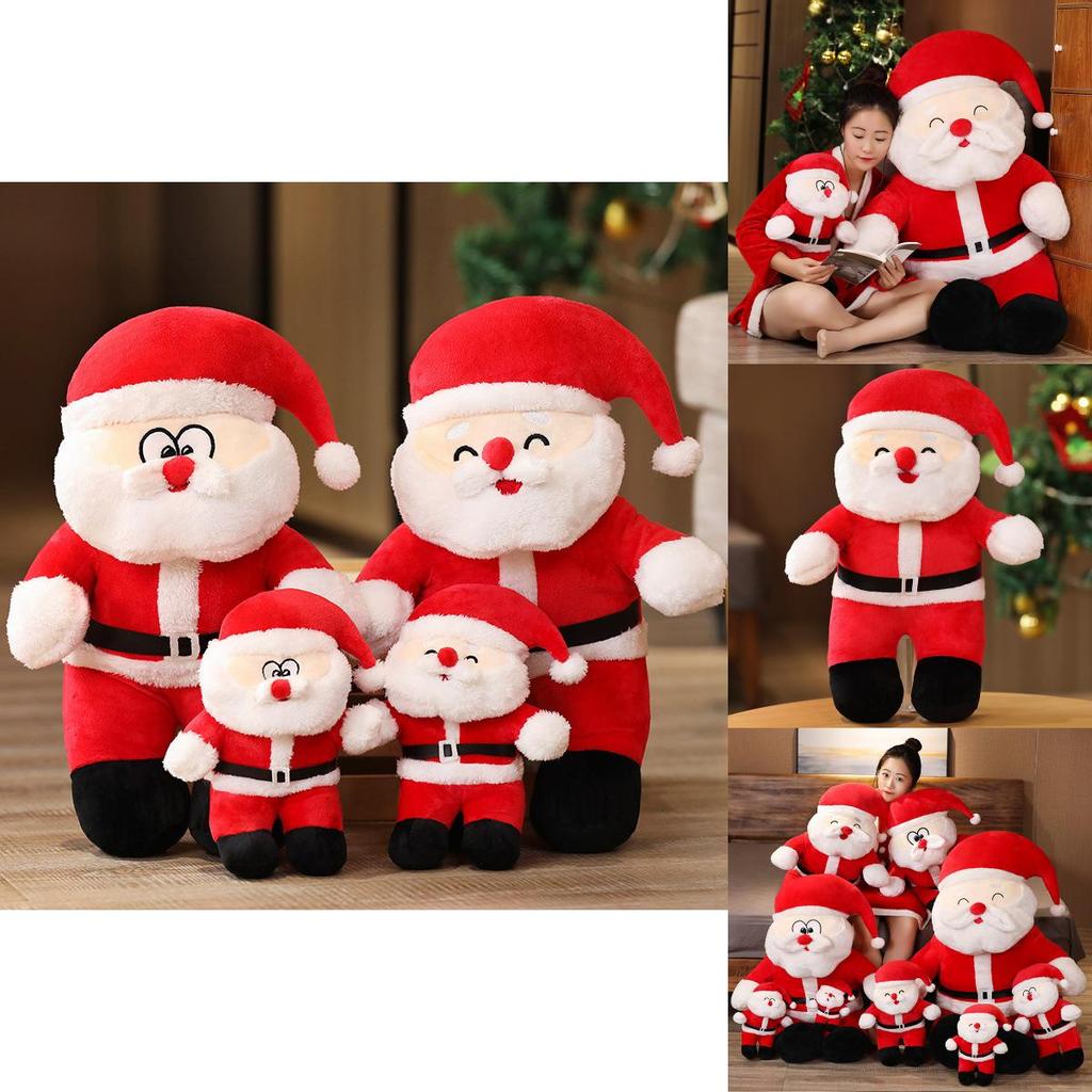 Adorable Plush Santa Claus Doll Christmas Cushion Soft Toy For Kids Gift 35cm 50cm 80cm 100cm