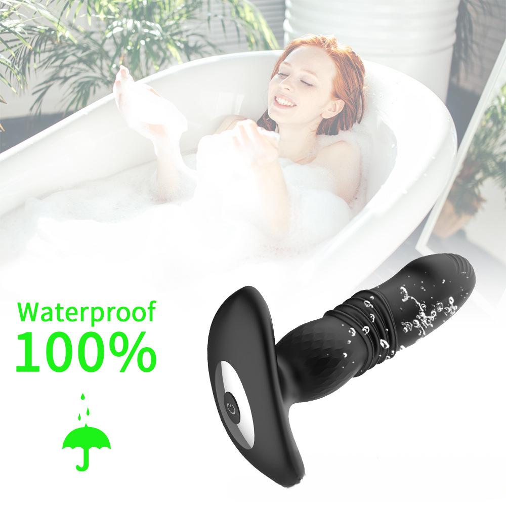 Remote Control Vibrating Anal Plug - Adjustable Wearable Adult Toy for Men & Women