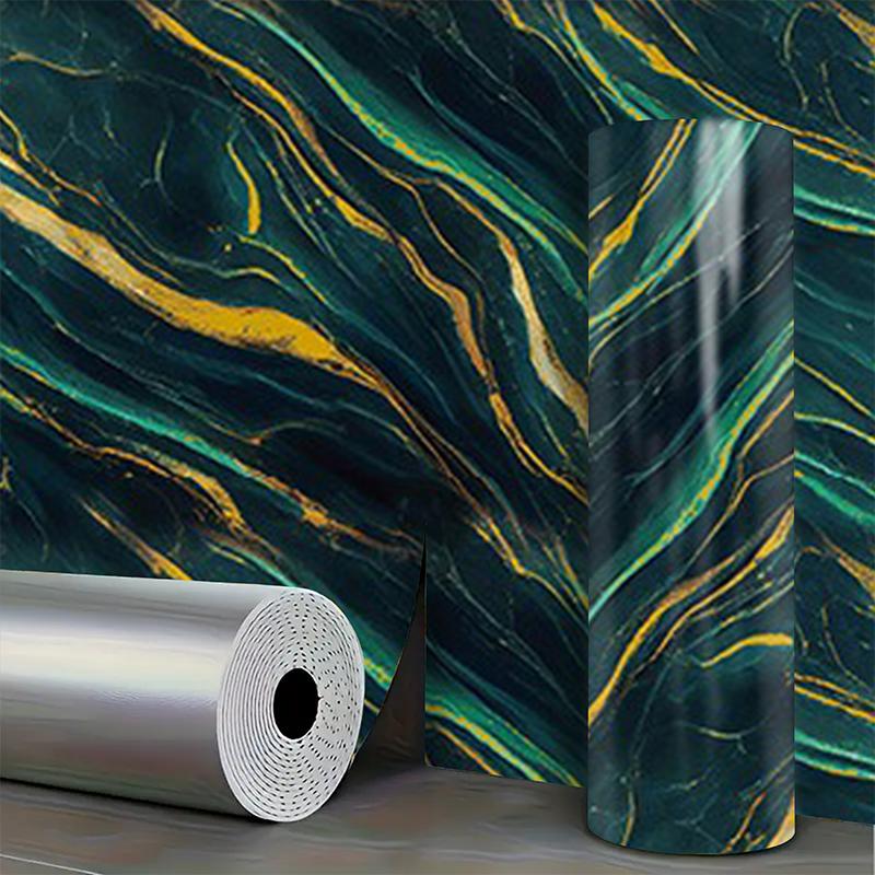 Self adhesive marble wallpaper PVC waterproof and stain resistant bedroom living room TV background wall decoration wall sticler