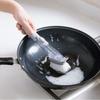 2-In-1 Plate Kitchen Cleaning Brush Removable Head Sponge Tools Dish Long Handle Scrubber Dispenser Pot Sink Household