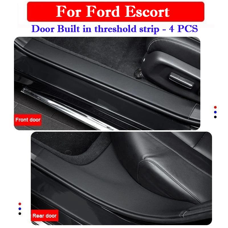 Para Ford Escort 2015-2026 Tira de umbral de coche Pegatinas Protectoras Rayones en Puerta Maletero Resistente a Pisadas Pegatinas Interiores Almohadilla