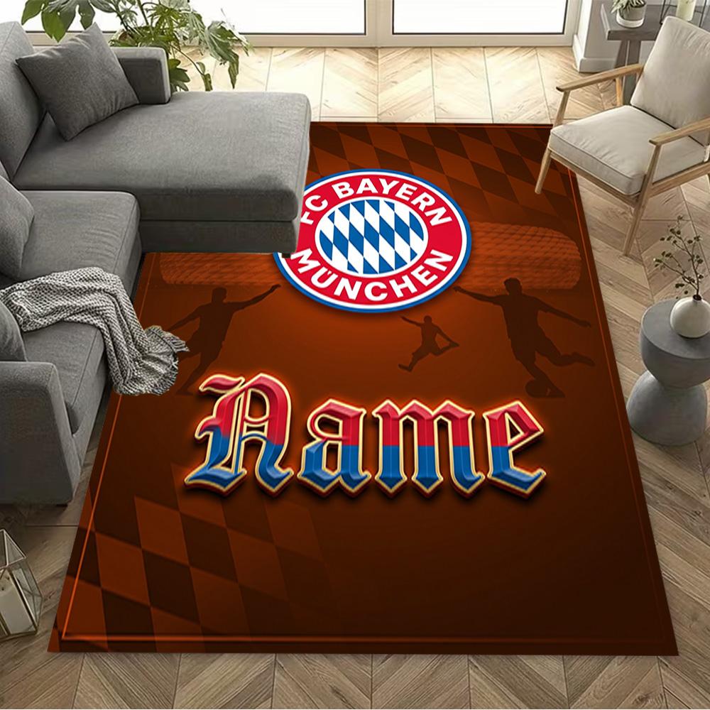Bayern Munich Fire Art Floor Mat Perfect for Balcony Study room Kitchen Hallway Antislip Carpet Decorate Offices Spiritual Gift