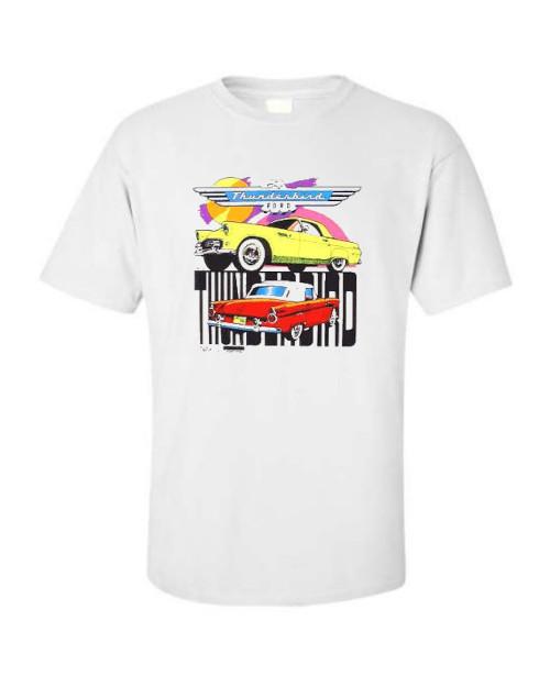 

1955 Ford Thunderbird Early Bird Classic Car T-shirt Single OR Double Print M