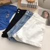 Youthful Vitality Comfortable Skinny Fashionable and Versatile Denim Shorts Female Ultra-high Waist Summer Loose Thin Straight A-line Rolled Pants