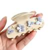 Rhinestone Butterfly Hair Claw Acrylic Shark Clip Elegant Hair Clips  for Women Girls