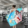 Genshin Impact Hu Tao Towel Quick Dry Absorbent Beach Towel for Sports, Fitness, Swimming and Outdoor Activities