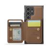 For Samsung Galaxy S25 Ultra Case JEEHOOD J05 Leather Mobile Cover with Detachable Magnetic Card Bag