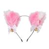 Cat Ears Bell Headband - Cosplay Catwoman Hair Accessory for Christmas & Halloween