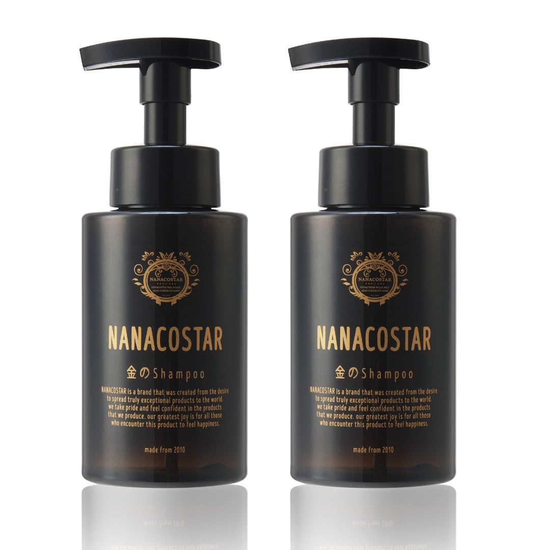 

Nanakostar Gold Shampoo 300ml 2-Pack Orange Bergamot Scent Damage Repair Salon Quality Keratin Whipped Foam Salon Exclusive Hair Care Beautiful Hair