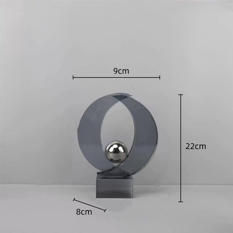 Glas Ambacht Geometrische Halve Cirkel Kristal Beeldje Heldere Kristallen Bol Glas Decoratieve Beeldjes Woondecoratie Accessoires