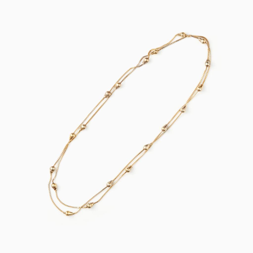 Niche Personality, Trend Temperament, Simple Flower Bud Long Chain Can Be Stacked In Double Layers, Fashionable Commuting Must Enter Necklace Women