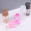 Push-type Refillable Bottles Plastic Makeup Remover Bottle Pump Dispenser Bottle  For Nail Polish