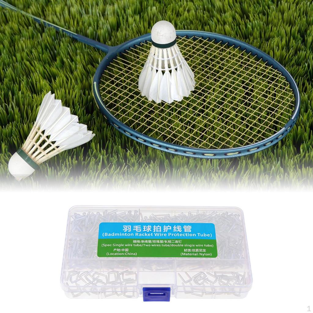 Ösen für Badminton-Schlägerbesaitung, Leichte und kompakte Aufbewahrungsbox, Ersatzsaite