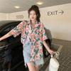 Unisex‘s Summer Printed Shirt - Loose Fit Short Sleeve Casual Vacation Blouse